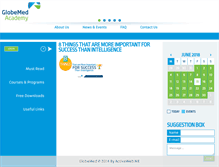 Tablet Screenshot of globemedacademy.com